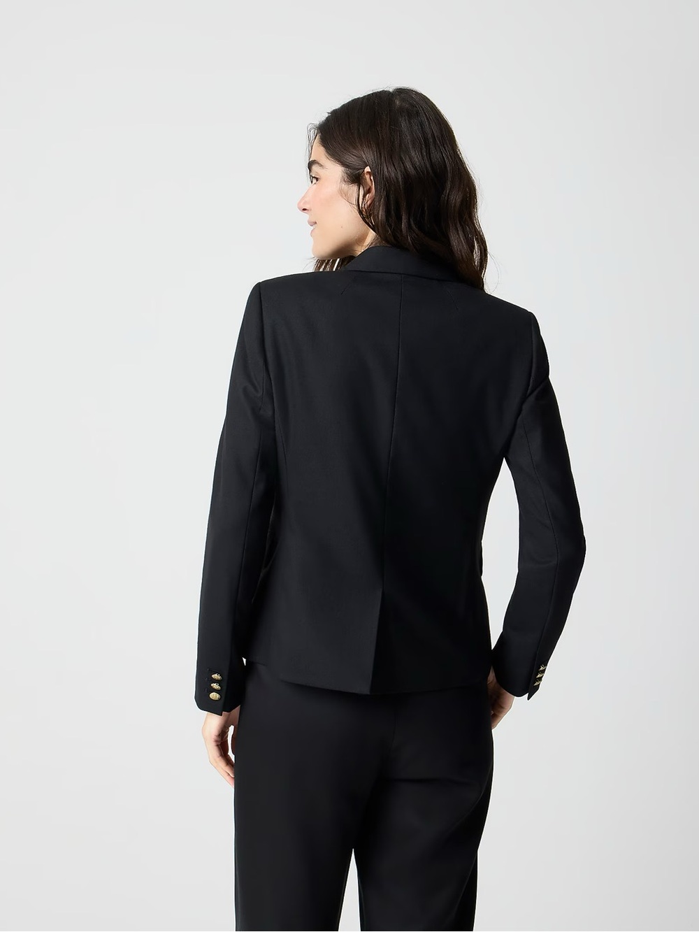 J Crew Factory women’s Original schoolboy blazer black AZ565 Size 12 NWT - Picture 3 of 9